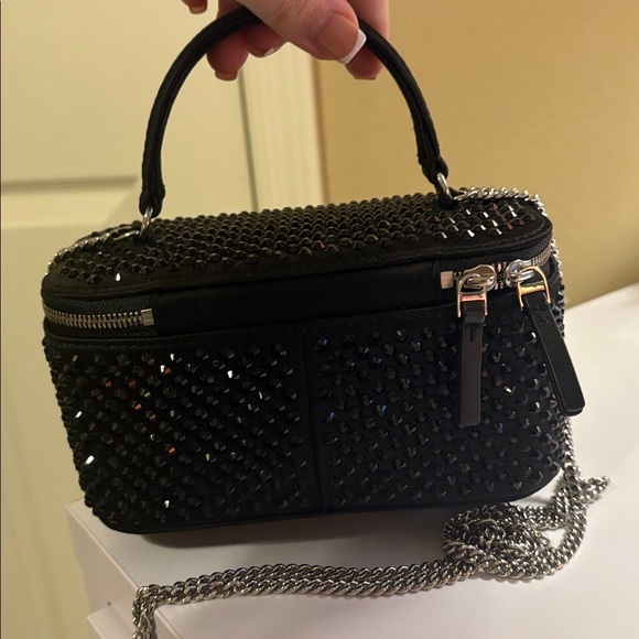 NEW Tory Burch Kira Embellished Satin Vanity Case - Picture 3 of 9